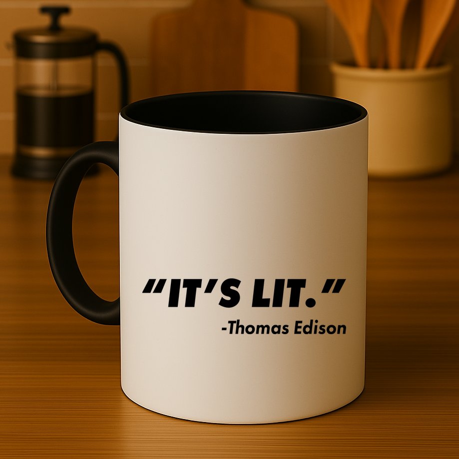 It's Lit Thomas Edison Mug