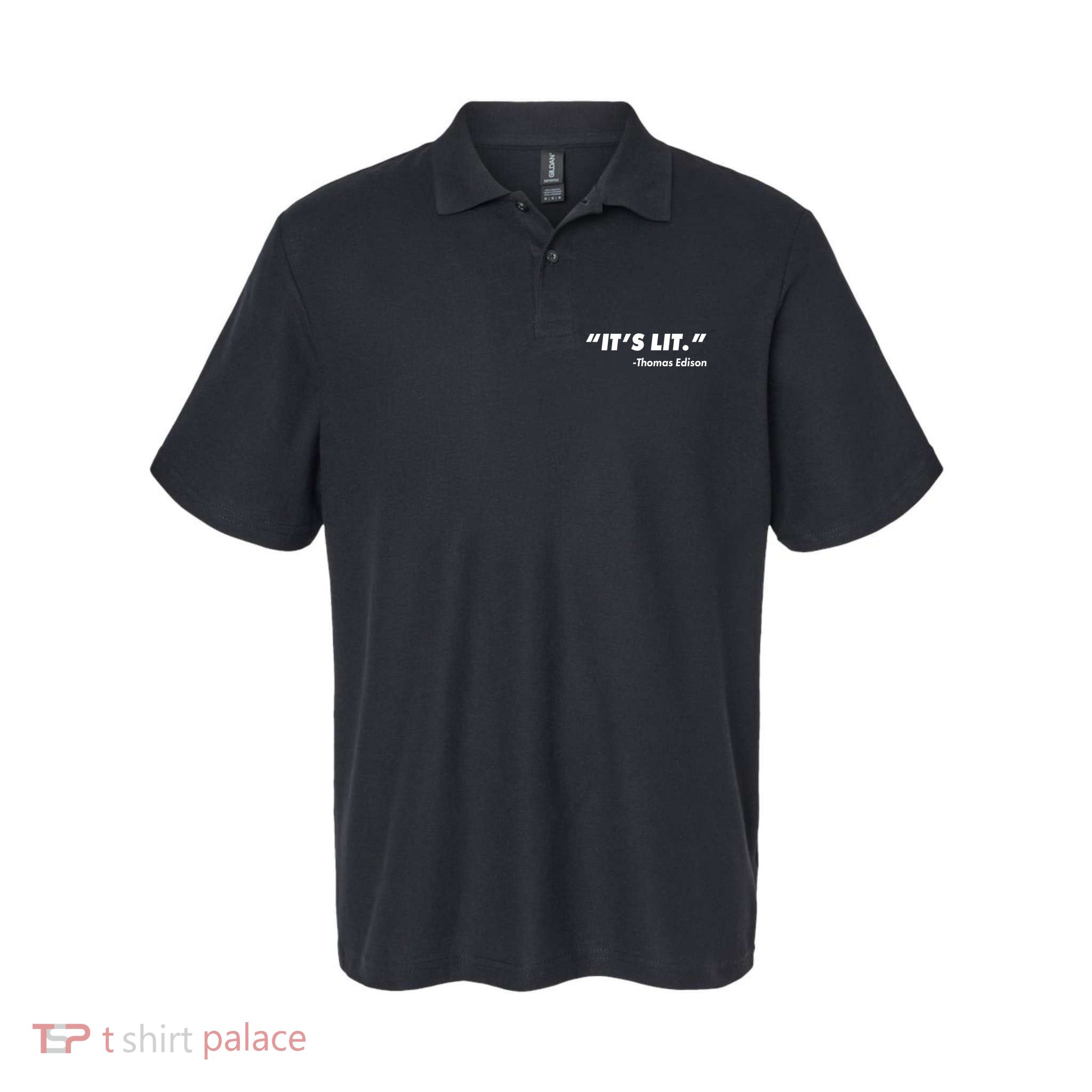 It's Lit Thomas Edison Polo