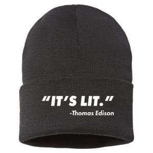 It's Lit Thomas Edison Sustainable Knit Beanie