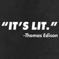 It's Lit Thomas Edison Golf Towel