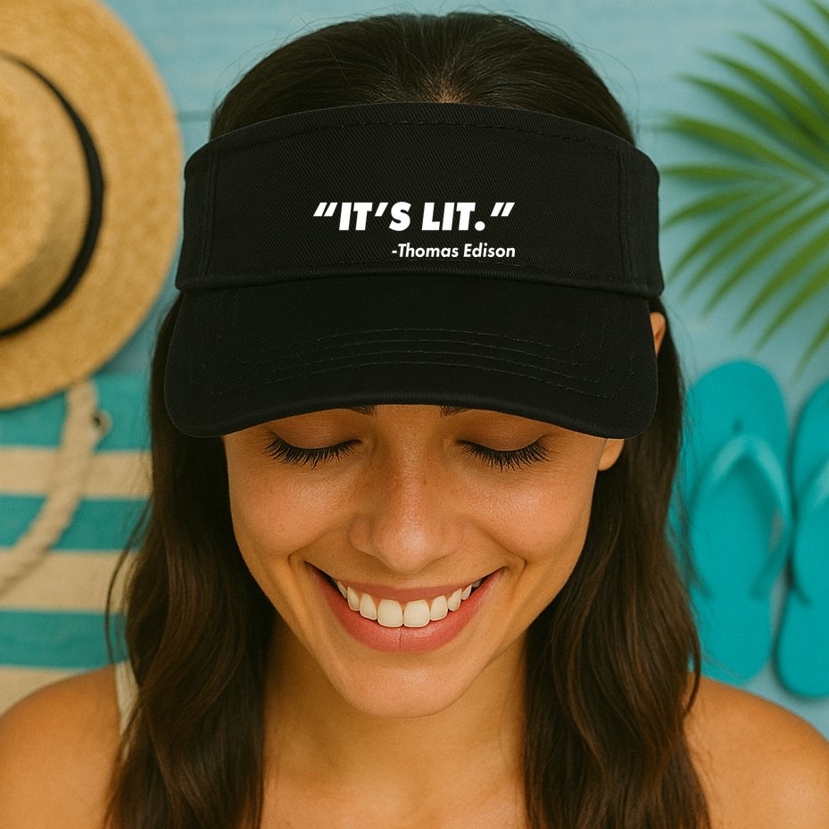 It's Lit Thomas Edison Visor
