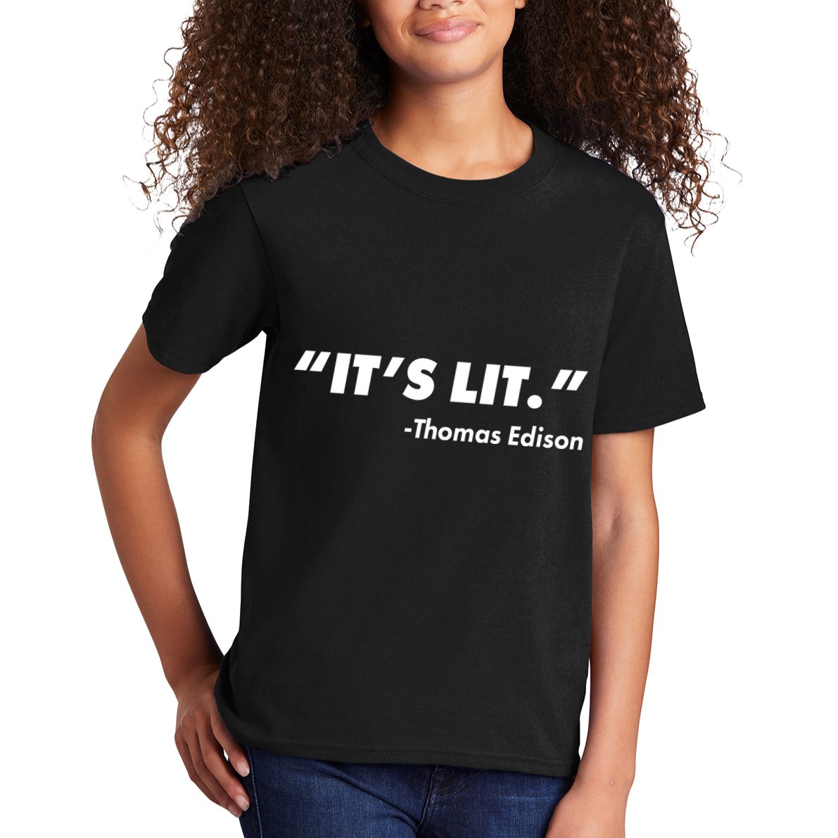 It's Lit Thomas Edison Kids T-Shirt