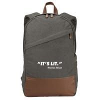 It's Lit Thomas Edison Cotton Canvas Backpack