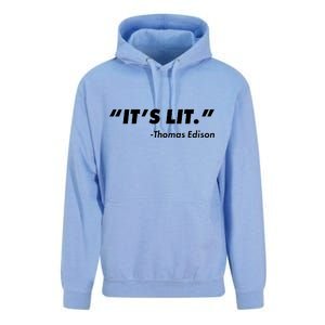 It's Lit Thomas Edison Unisex Surf Hoodie