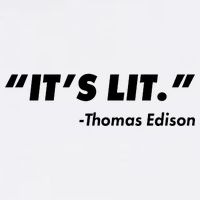 It's Lit Thomas Edison Garment-Dyed Sweatshirt