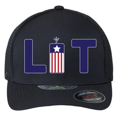 It's Lit USA 4th of July Flexfit Unipanel Trucker Cap