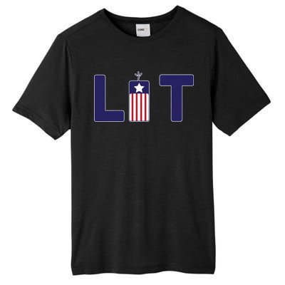 It's Lit USA 4th of July Tall Fusion ChromaSoft Performance T-Shirt