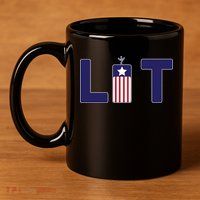 It's Lit USA 4th of July 11oz C Handle Ceramic Mug