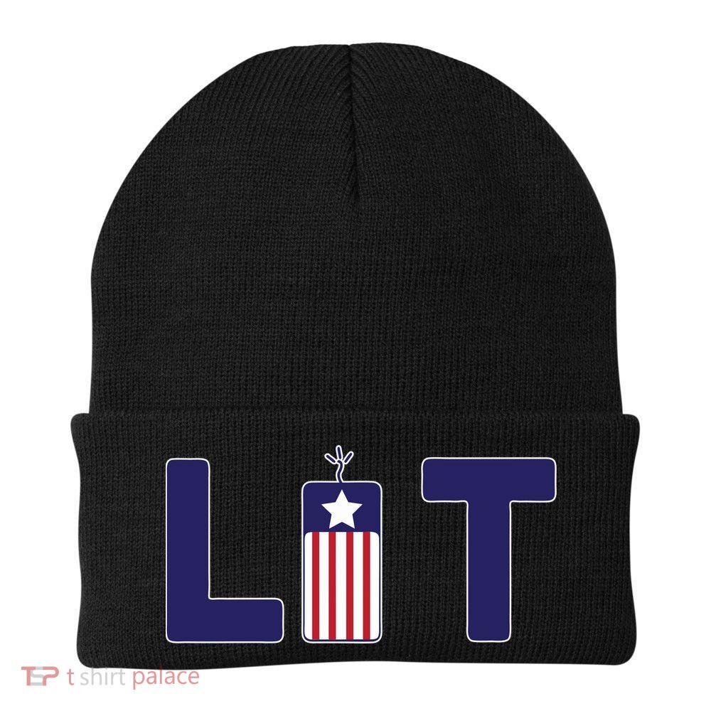 It's Lit USA 4th of July Beanie