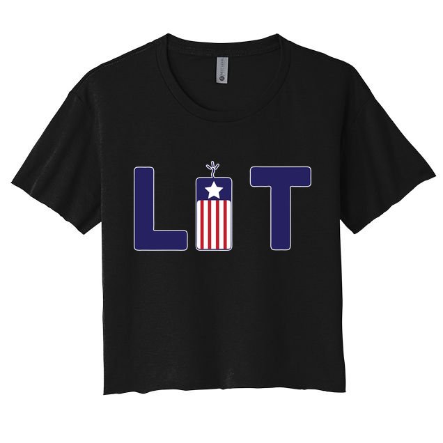 It's Lit USA 4th of July Crop Top