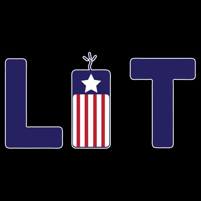 It's Lit USA 4th of July Cropped Pullover Crew