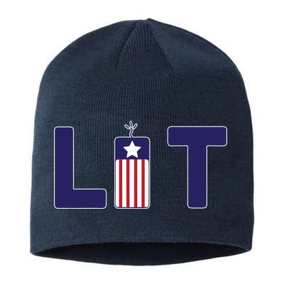 It's Lit USA 4th of July Sustainable Beanie