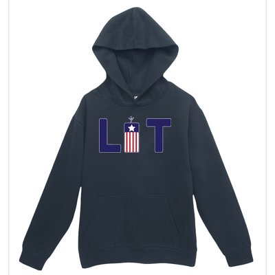 It's Lit USA 4th of July Urban Pullover Hoodie