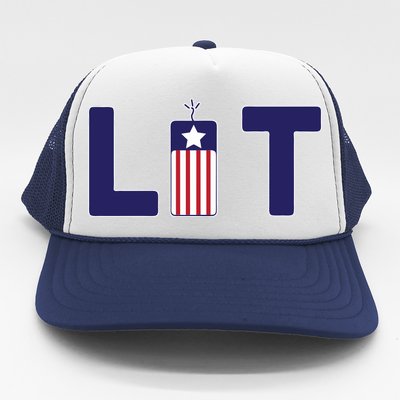 It's Lit USA 4th of July Trucker Hat