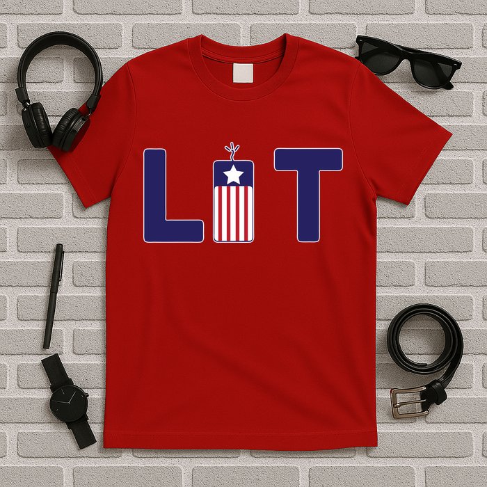 It's Lit USA 4th of July T-Shirt