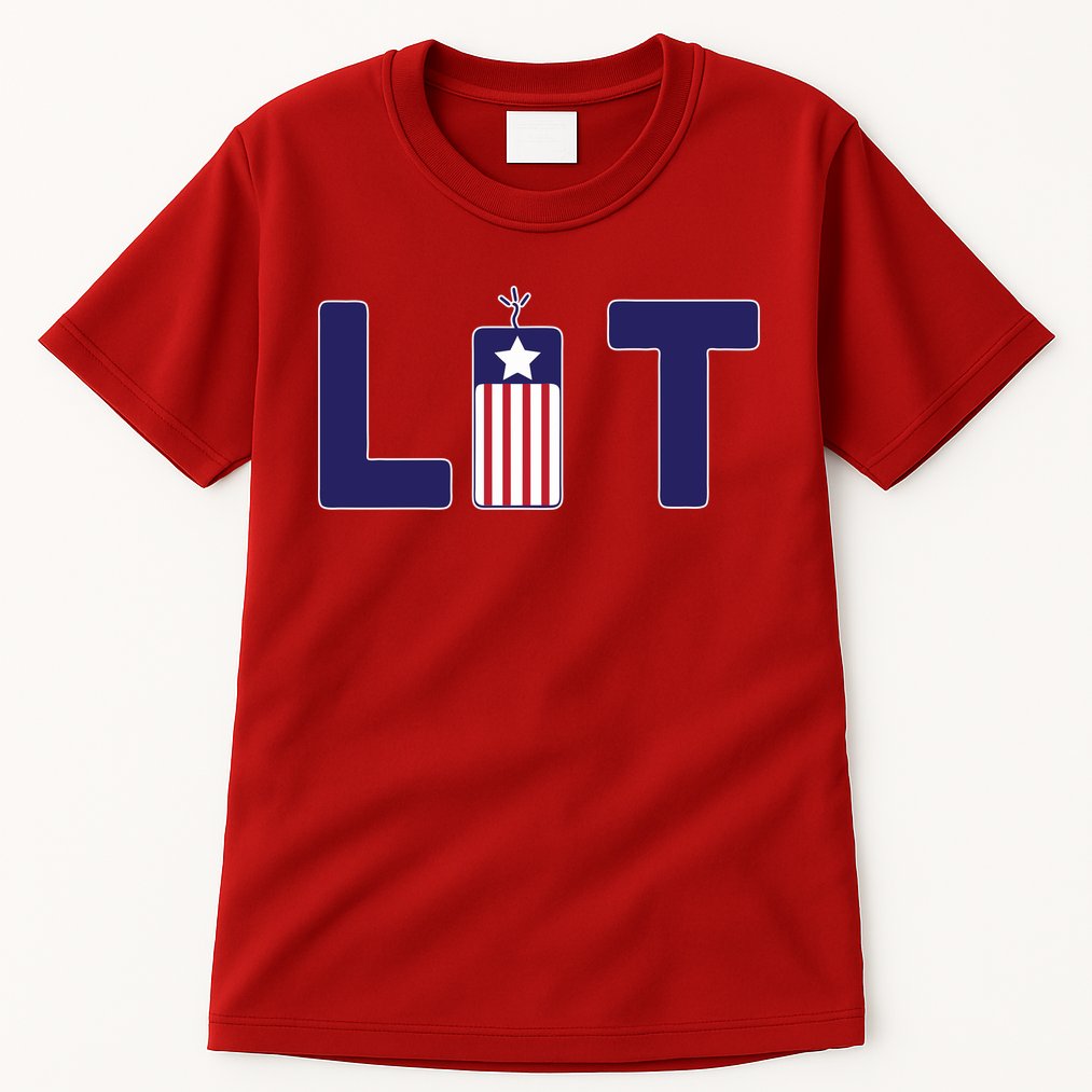 It's Lit USA 4th of July Tall T-Shirt