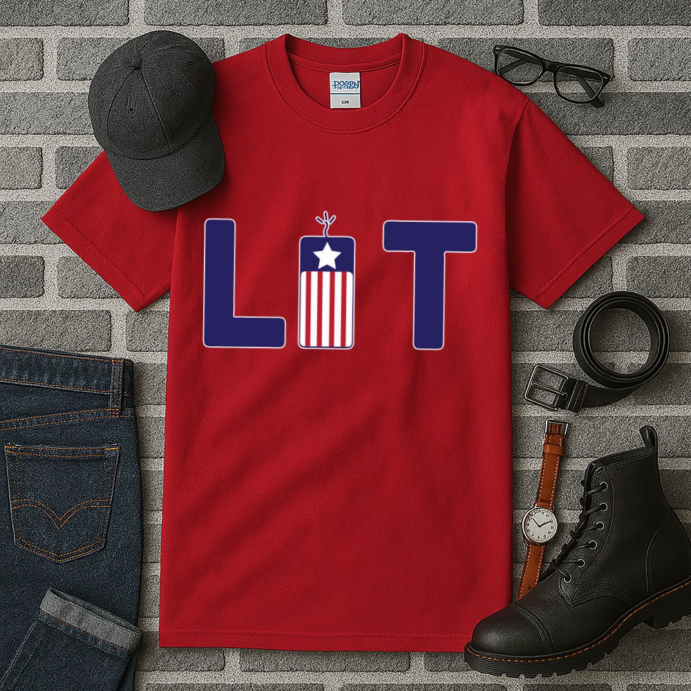 It's Lit USA 4th of July Tall T-Shirt