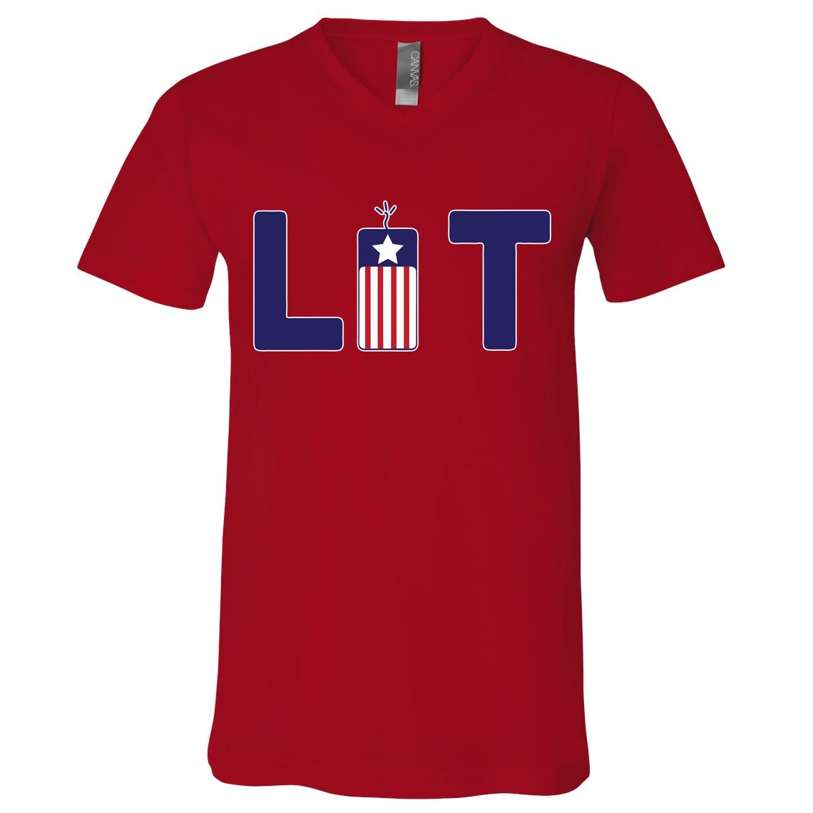 It's Lit USA 4th of July V-Neck T-Shirt