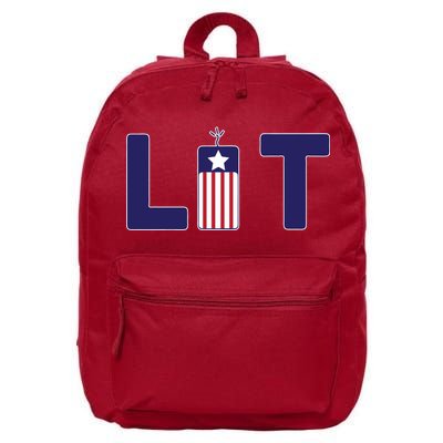 It's Lit USA 4th of July 16 in Basic Backpack