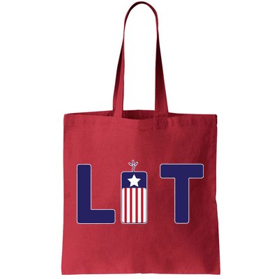 It's Lit USA 4th of July Tote Bag