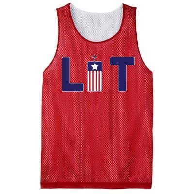 It's Lit USA 4th of July Mesh Reversible Basketball Jersey Tank