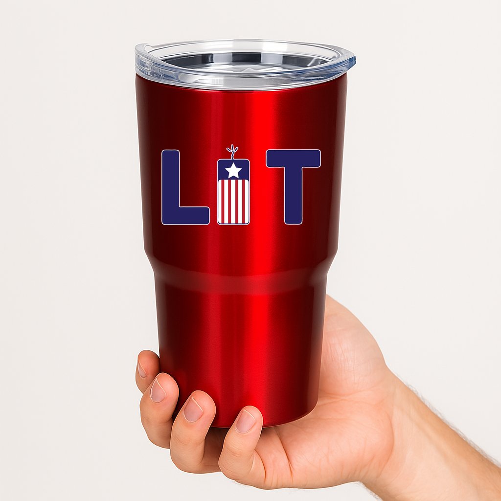 It's Lit USA 4th of July Tumbler