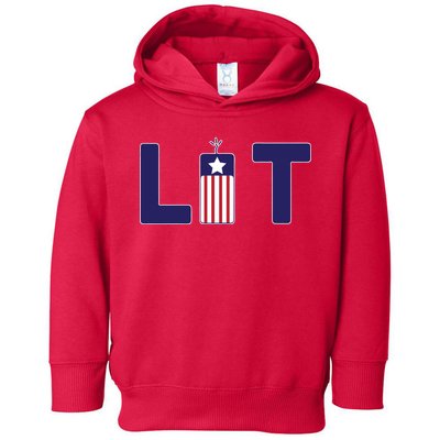 It's Lit USA 4th of July Toddler Hoodie