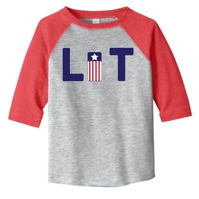 It's Lit USA 4th of July Toddler Fine Jersey T-Shirt