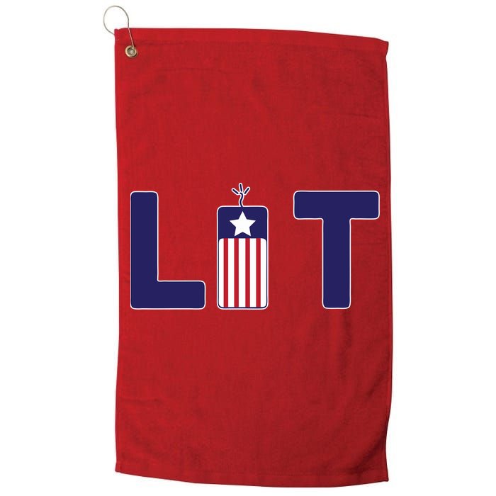 It's Lit USA 4th of July Golf Towel