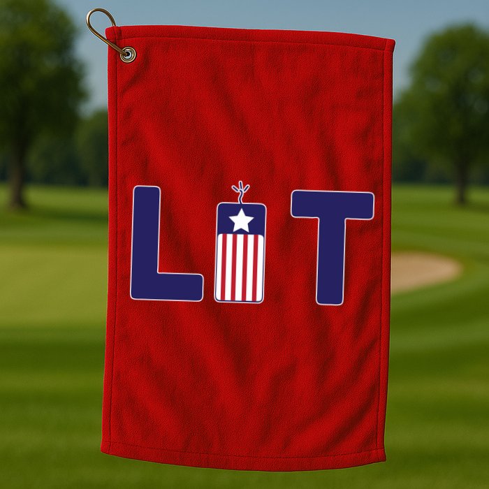 It's Lit USA 4th of July Golf Towel