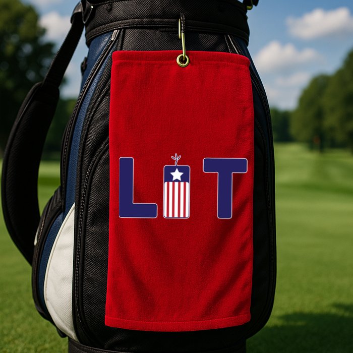 It's Lit USA 4th of July Golf Towel