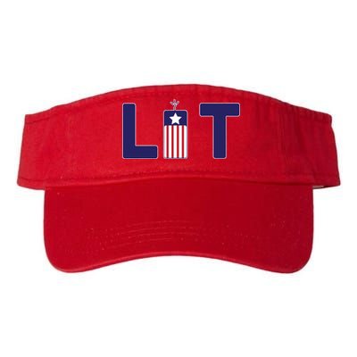 It's Lit USA 4th of July Valucap Bio-Washed Visor