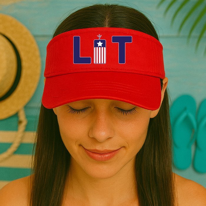 It's Lit USA 4th of July Visor