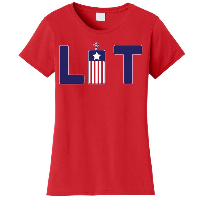 It's Lit USA 4th of July Women's T-Shirt