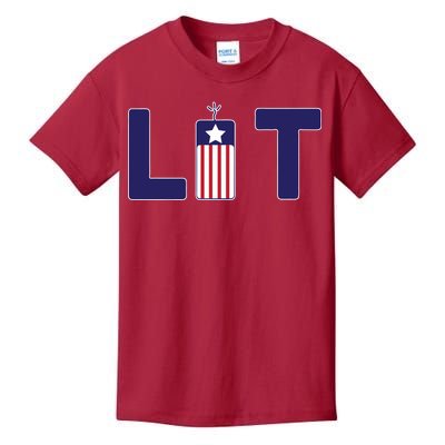 It's Lit USA 4th of July Kids T-Shirt