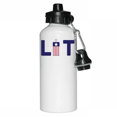 It's Lit USA 4th of July Aluminum Water Bottle