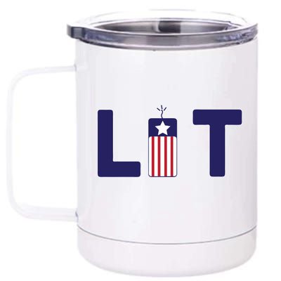 It's Lit USA 4th of July 12 oz Stainless Steel Tumbler Cup