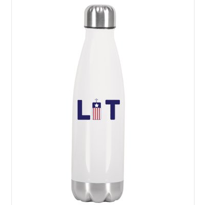 It's Lit USA 4th of July Stainless Steel Insulated Water Bottle