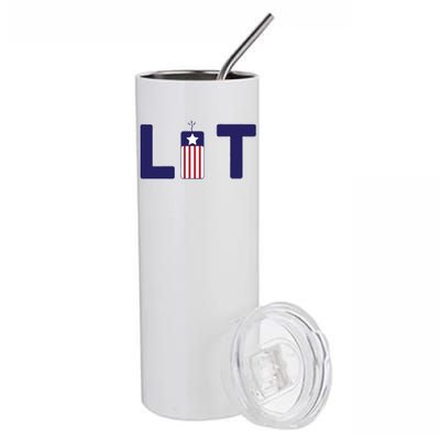 It's Lit USA 4th of July Stainless Steel Tumbler