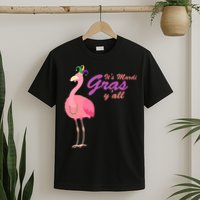 IT's Mardi Gras Flamingo T-Shirt