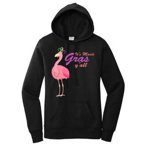 IT's Mardi Gras Flamingo Women's Pullover Hoodie