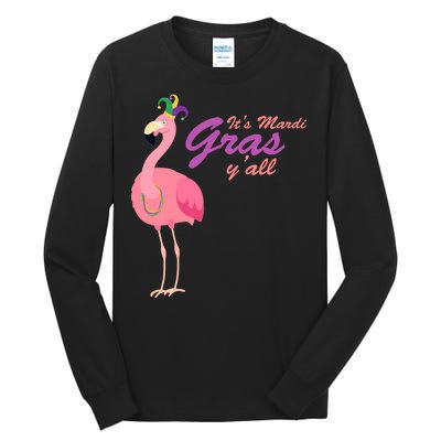 IT's Mardi Gras Flamingo Tall Long Sleeve T-Shirt