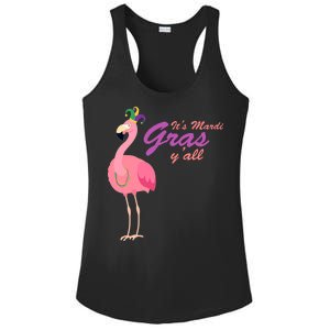 IT's Mardi Gras Flamingo Ladies PosiCharge Competitor Racerback Tank