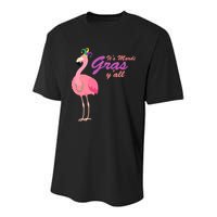 IT's Mardi Gras Flamingo Youth Performance Sprint T-Shirt