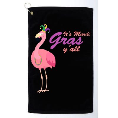 IT's Mardi Gras Flamingo Golf Towel