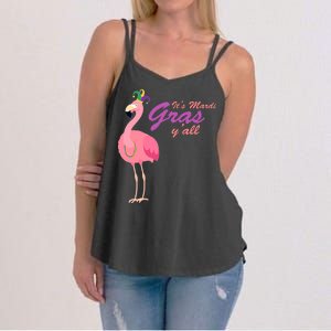 IT's Mardi Gras Flamingo Women's Strappy Tank