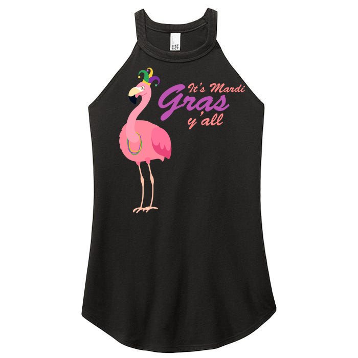 IT's Mardi Gras Flamingo Women's Perfect Tri Rocker Tank