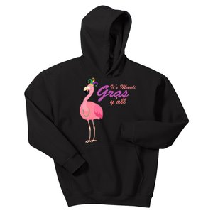 IT's Mardi Gras Flamingo Kids Hoodie