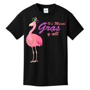 IT's Mardi Gras Flamingo Kids T-Shirt