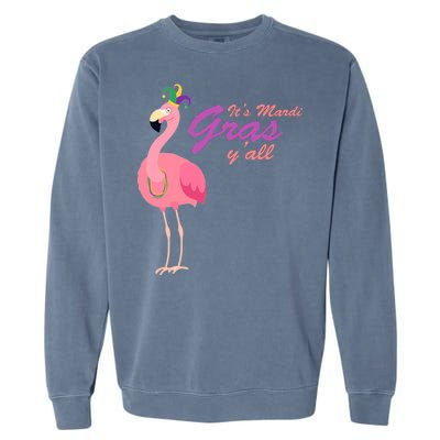 IT's Mardi Gras Flamingo Garment-Dyed Sweatshirt